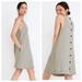 Madewell Dresses | Madewell Linen Cotton Tank Mini Dress. Size Xxl. Nwt. | Color: Green/Tan | Size: Xxl
