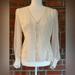 Nine West Tops | 9 West Long Sleeve Sheer Blouse, Size M | Color: Cream | Size: M