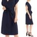J. Crew Dresses | Gorgeous J. Crew Short Sleeve Wrap Dress In Navy Size Medium | Color: Blue | Size: M