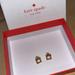 Kate Spade Jewelry | Gold Kate Spade Stud Earrings With Box | Color: Gold/White | Size: Os