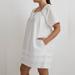 Madewell Dresses | Madewell White Cotton Mini Dress, Nwt | Color: White | Size: M