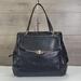 Coach Bags | Coach Madison Black Leather North South Satchel 25170 | Color: Black/Gold | Size: Os