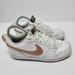 Nike Shoes | Nike Court Borough Low 2 Youth 6y Shoes Bq5448-116 White With Bronze | Color: White | Size: 6g