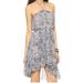 Free People Dresses | Free People Safari Sunset Halter Dress In Blue Size Medium | Color: Blue/White | Size: M