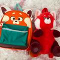 Disney Accessories | Disney | Turning Red Backpack Bundle | Color: Orange/Red | Size: Osg