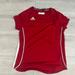 Adidas Tops | Active T-Shirt | Color: Red/White | Size: M