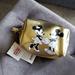 Disney Bags | Mickey Mouse Minnie Mouse Pu Leather Gold Cosmetics Makeup Bag Rectangular | Color: Gold | Size: Os