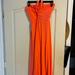 Victoria's Secret Dresses | Cute Halter Bright Orange Maxi Dress! | Color: Orange | Size: M