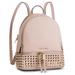 Michael Kors Bags | New Nwt Michael Kors Rhea Zip Pyramid Stud Lmd Backpack Travel School Ballet | Color: Gold/Pink | Size: Os