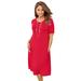 Plus Size Women's Stretch Knit A-Line Dress by Jessica London in Vivid Red (Size 34/36)