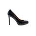 Ann Taylor Heels: Pumps Stilleto Cocktail Party Black Print Shoes - Women's Size 10 - Round Toe