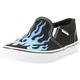 Vans Asher Sneaker, Flame Black/White, 30 EU