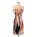 Shein Casual Dress - Bodycon Open Neckline Sleeveless: Brown Dresses - Women's Size X-Small