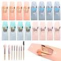 Olutacot 16 Sets Travel Makeup Brush Set Synthetic Fiber Face Make up Brushes Bridesmaid Gift Foundation Brush with Travel Makeup Bag for Wedding Bridal Shower Favors Bachelorette Party Gift（4 Colors）