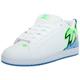 DC Men's Court Graffik Casual Skate Shoe, White/Lime/Turquoise, 17 UK