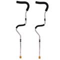 Adjustable Underarm Crutches Portable Universal Crutch For Walking Adults Women Man Healthcare Medical Rehabilitation Detachable Storage (Color : 2pcs) Warm life