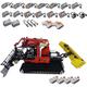 FMBLDM Technik Remote Controlled Bulldozer Building Blocks 4396 Parts Truck Construction Vehicle Clamping Blocks with 13 Motors Snow Plow for Adults Construction Vehicle