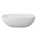 67 in. x 23 in. Solid Surface Stone Resin Stand Alone Freestanding Soaking Bathtub in White with Center Drain