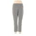 Roz & Ali Dress Pants - High Rise: Gray Bottoms - Women's Size 16