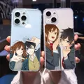 Coque de téléphone transparente Anime coque souple Hori San To Ata Yamaha Kun iPhone 11 13