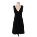 Max and Cleo Cocktail Dress - A-Line: Black Solid Dresses - Women's Size X-Small