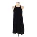 Jolie Casual Dress - Shift Crew Neck Sleeveless: Black Print Dresses - Women's Size Small