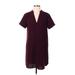 Lush Casual Dress - Mini: Burgundy Dresses - Women's Size Small