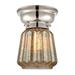 Latitude Run® Vinson 1-Light 6.25" Flush Mount Glass, Crystal in Gray | 8.15 H x 6.25 W x 6.25 D in | Wayfair 57E36EEF9C24477F9691ACDBB44BD2E2