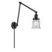 Longshore Tides Capone 1 - Light Dimmable Plug-in Swing Arm Glass/Metal in Gray/Brown | 30 H x 8 W x 30 D in | Wayfair 238-AC-G184S