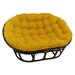 Bay Isle Home™ Papasan Premium Indoor Lounge Outdoor Chair Cushion Polyester in Red/Yellow | 65" W x 48" D | Wayfair