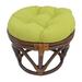 Latitude Run® Outdoor Ottoman Cushion Polyester in Green/Brown | 4 H x 18 W x 18 D in | Wayfair 95D21B2F8DD24AAFB515C4075C83B89D