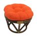 Latitude Run® Saddle Brown Outdoor Seat Cushion Polyester in Orange/Red | 4 H x 18 W x 18 D in | Wayfair 58F948D19492467F809AD29C46C9DCCE