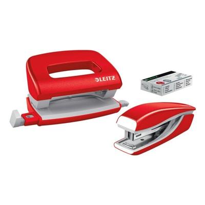 Leitz Locher-Tacker-Büroset »NeXXt WOW Mini 5561« rot Image