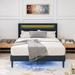 Brayden Studio® Coyst Platform Bed Upholstered/Metal in Blue | 45.28 H x 60.43 W x 85.43 D in | Wayfair 5B0E351BB4164D94A12DD98565112808