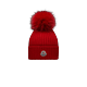 MONCLER ENFANT Bonnet en laine avec pompon