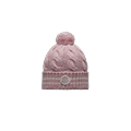 MONCLER ENFANT Wool Beanie with Pom Pom, Girl, Pink, Size: L