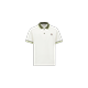 MONCLER ENFANT Logo Patch Polo Shirt, White, Size: 14Y