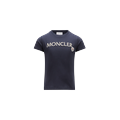 MONCLER ENFANT Embroidered Logo T-Shirt, Blue, Size: 14Y