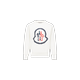 MONCLER ENFANT Pixelated Logo Sweatshirt, White, Size: 6Y