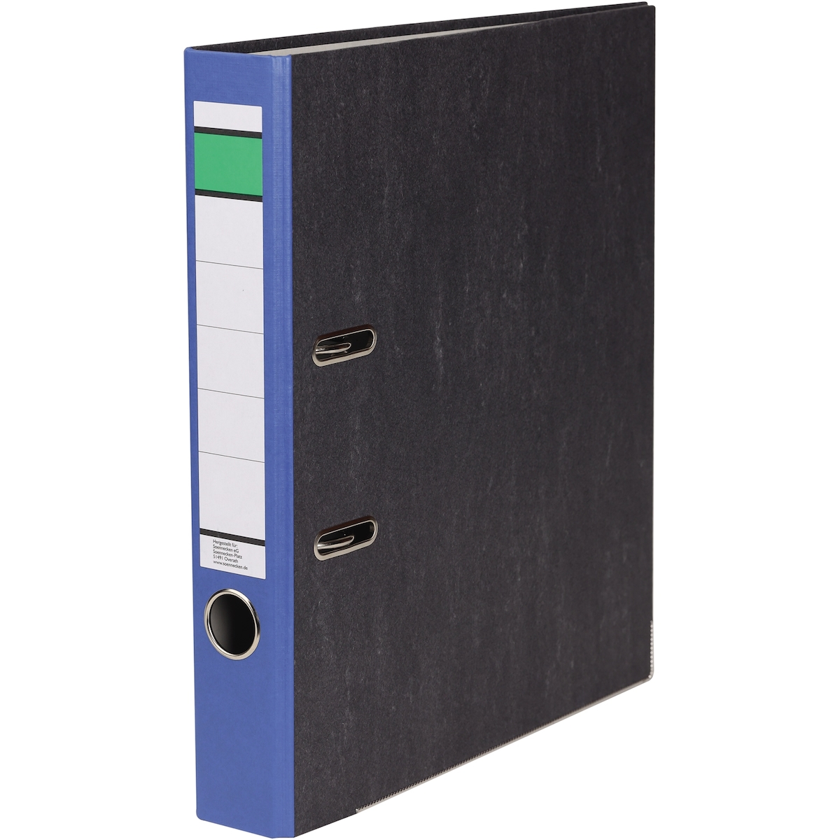 Ordner DIN A4 50mm Recycling Pappe blau Image