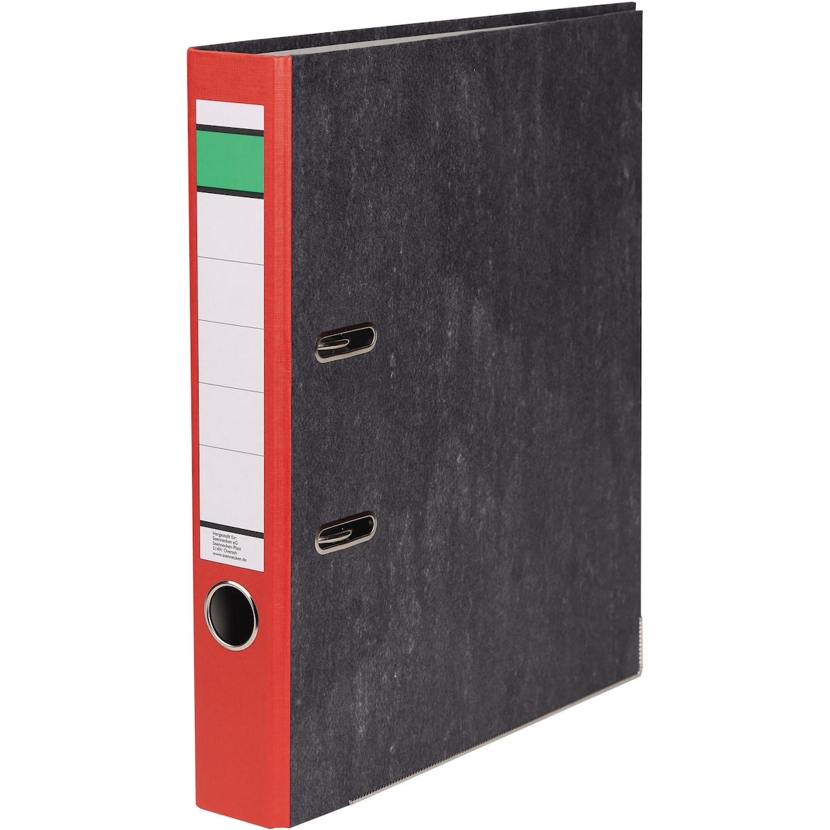 Ordner DIN A4 50mm Recycling Pappe rot Image