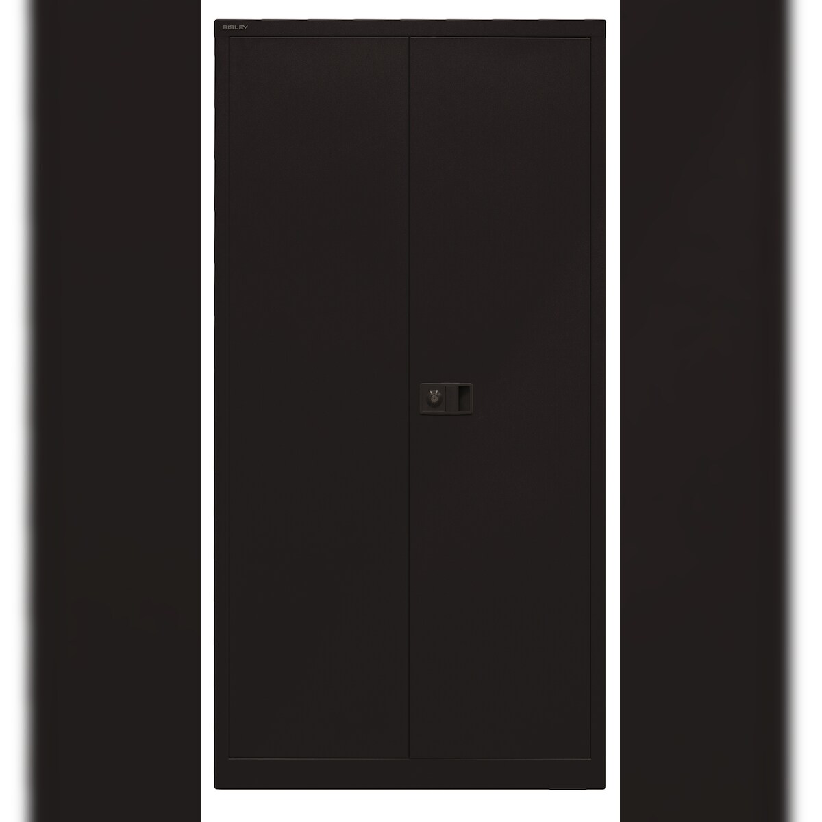 BISLEY Universal Flügeltürenschrank abschließbar - Stahlschrank mit 3-Punkt-Schloss & Flügeltüren - Aktenschrank aus Metall mit 3 Fachböden für 4 Image