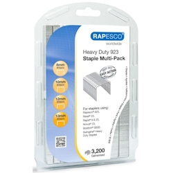 RAPESCO Heftklammern VE= je 800 Stück 923/8, 923/10, 923/12, 923/13 Image