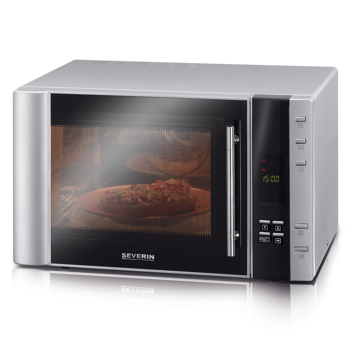 SEVERIN MW 7775 - Mikrowelle mit Grill und Konvektion 30 L Schwarz / Silber Image