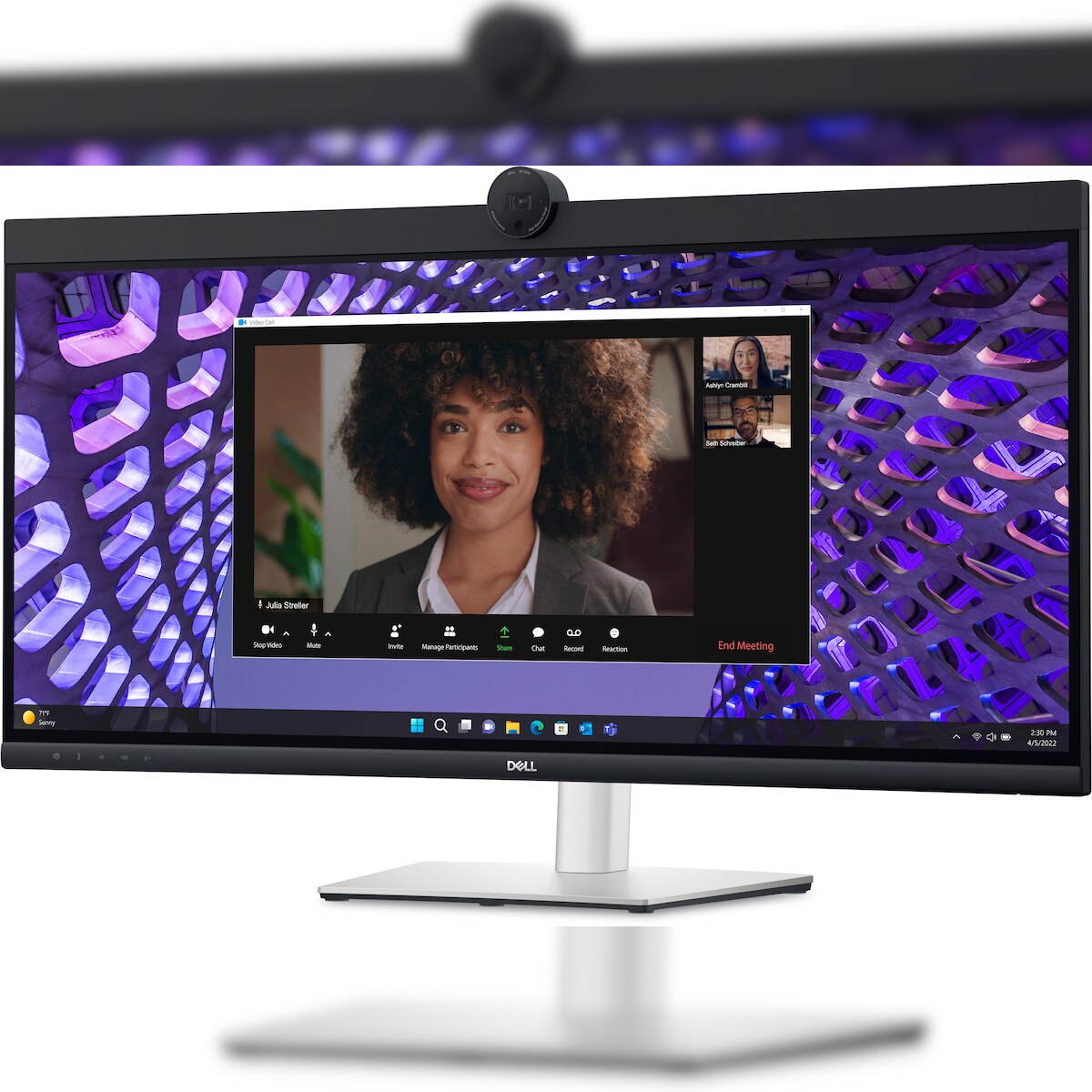 DELL P Series P3424WEB Computerbildschirm 86,7 cm (34.1") 3440 x 1440 Pixel 4K Ultra HD LCD Schwarz Image