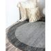 Rugs.com Angelica Collection Rug â€“ 8 Ft Round Light Gray Medium Rug Perfect For Kitchens Dining Rooms