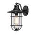 Forclover 1-Light Outdoor Wall Sconce Matte Black Seeded Glass Shade E26 Bulb Outdoor Lighting Modern Front Porch DÃ©cor Wall Lighting Outdoor Light Fixture Patio DÃ©cor