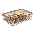 OAVQHLG3B 24 Grid Large Capacity Egg Holder for Refrigerator Household Egg Fresh Storage Box for Fridge Kitchen Chicken Egg Storage Container