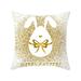 Moocorvic Easter Pillow Easter Decor Easter Pillow Covers Rabbit Easter Bunny Egg Decorative Throw Pillow Sofa Cushion Cover Home Decor Pillow for Outdoor Easter Gifts Easter Toys