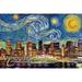 Vancouver Canada Starry Night (12x18 Wall Art Poster Room Decor)